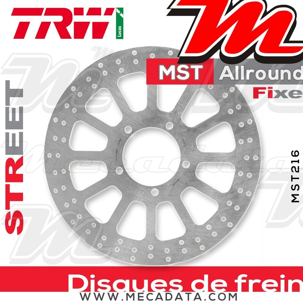 Disque de frein Avant ~ Triumph 865 Bonneville, SE (986MF) 2009+ ~ TRW Lucas MST 216