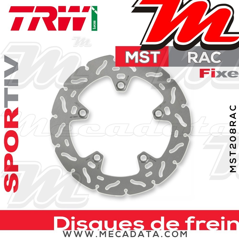 Disque de frein Arrière ~ Suzuki GSX-S 1000 , A, F, FA (DG) 2015+ ~ TRW Lucas MST 208 RAC