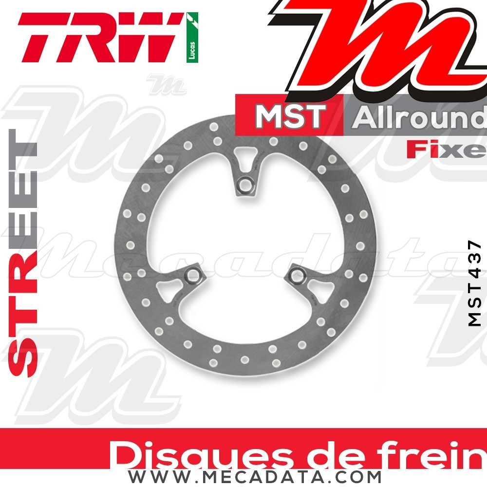 Disque de frein Avant ~ Suzuki UH 200 Burgman (C9) 2014-2016 ~ TRW Lucas MST 437