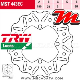 Disque de frein Avant ~ Suzuki RM 65 2003-2007 ~ TRW Lucas MST 443 EC