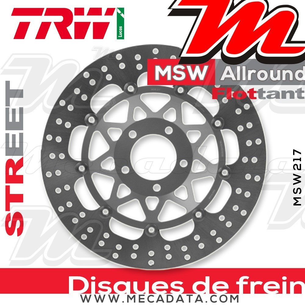 Disque de frein Avant ~ Suzuki GSXR 1100 W (GU75C) 1993-1997 ~ TRW Lucas MSW 217