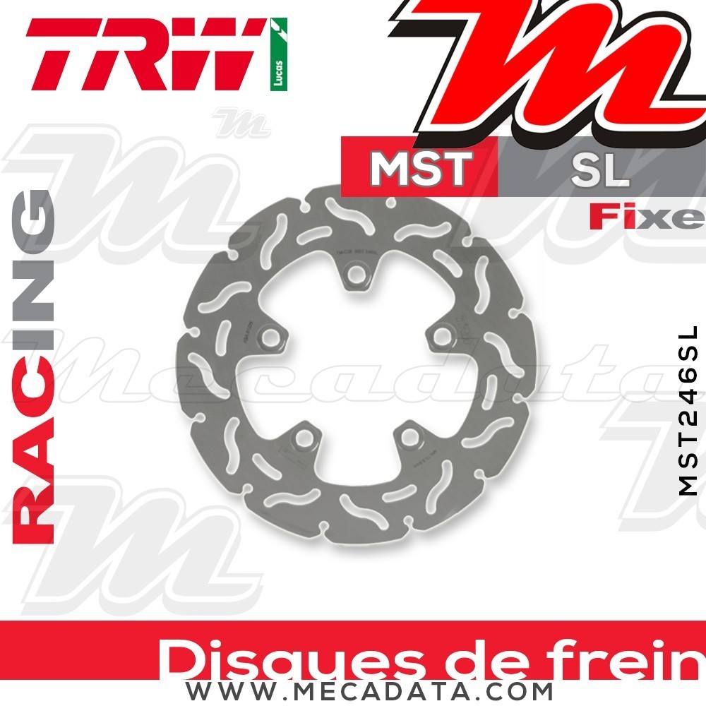 Disque de frein Arrière ~ Suzuki SV 1000 , S (WVBX) 2003-2008 ~ TRW Lucas MST 246 SL