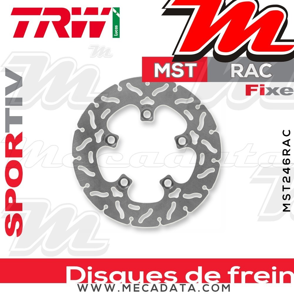 Disque de frein Arrière ~ Suzuki SV 1000 , S (WVBX) 2003-2008 ~ TRW Lucas MST 246 RAC