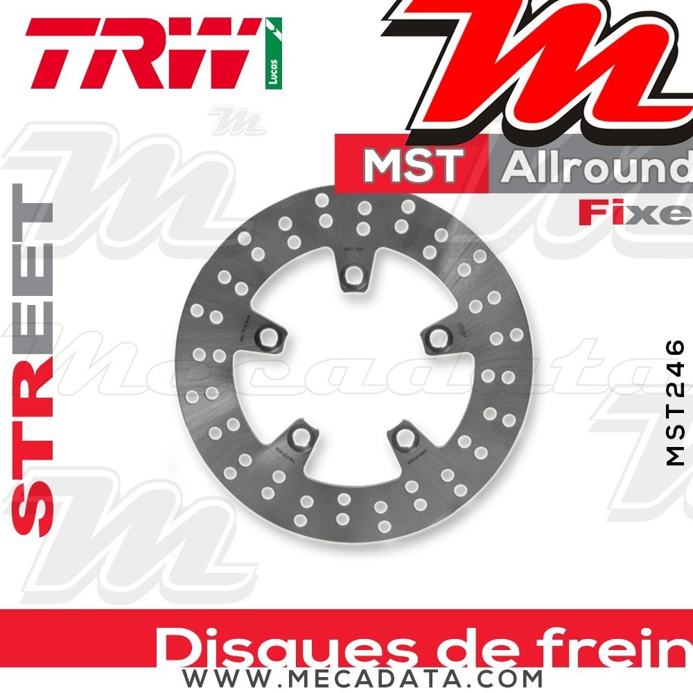 Disque de frein Arrière ~ Suzuki SV 1000 , S (WVBX) 2003-2008 ~ TRW Lucas MST 246