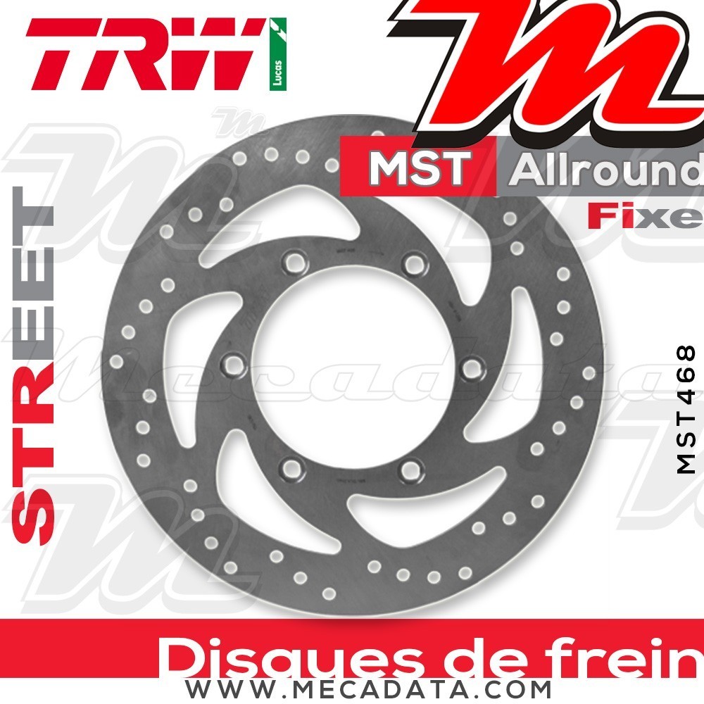 Disque de frein Avant ~ Suzuki C 800 Intruder, C Intruder (WVBM) 2007+ ~ TRW Lucas MST 468