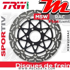 Disque de frein Avant ~ Suzuki GSXR 750 (GR7DB) 1996-1999 ~ TRW Lucas MSW 223 RAC
