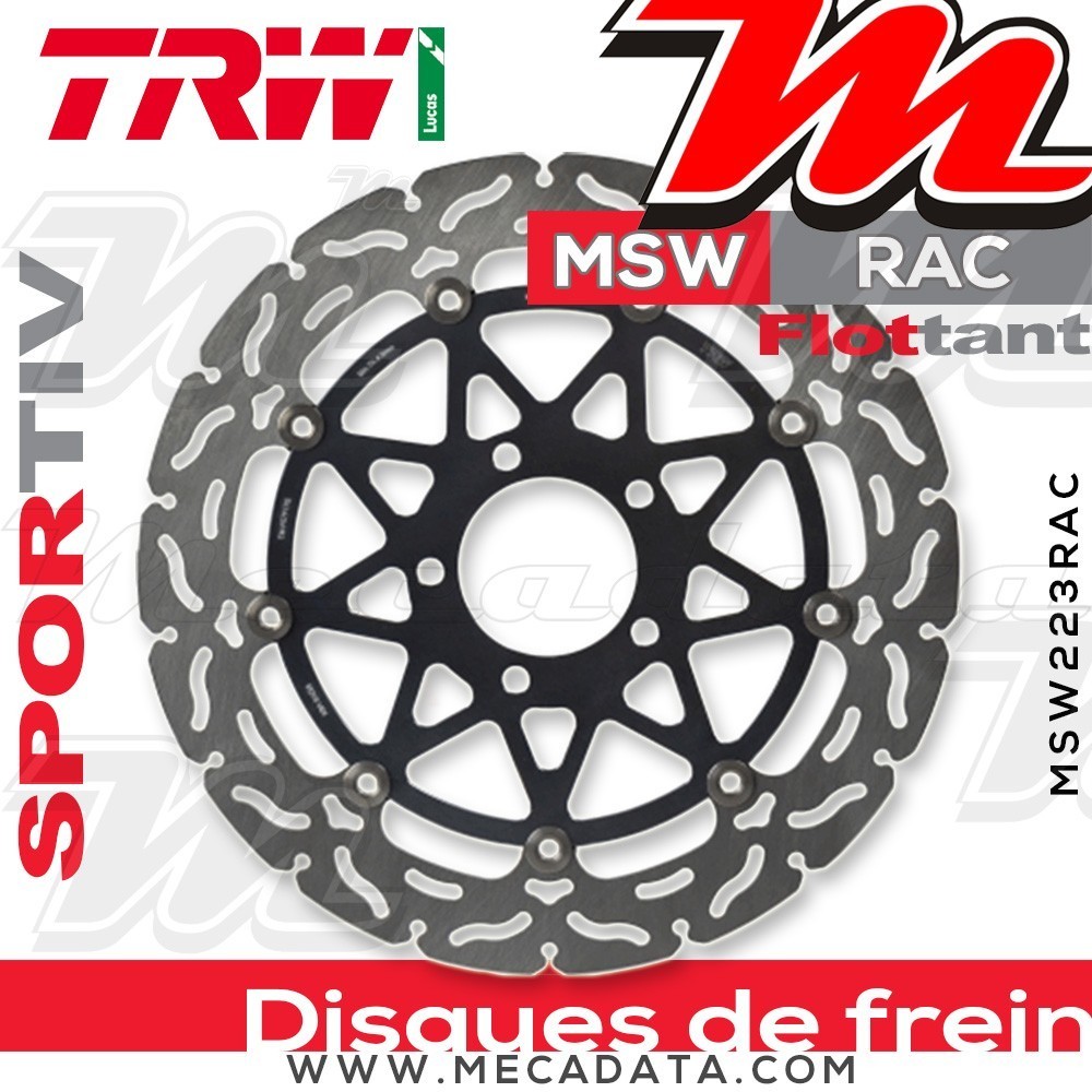 Disque de frein Avant ~ Suzuki GSXR 750 (GR7DB) 1996-1999 ~ TRW Lucas MSW 223 RAC