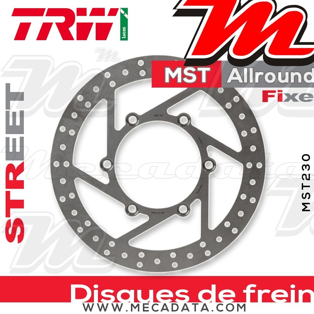 Disque de frein Avant ~ Suzuki XF 650 Freewind (WVAC) 1997-2001 ~ TRW Lucas MST 230