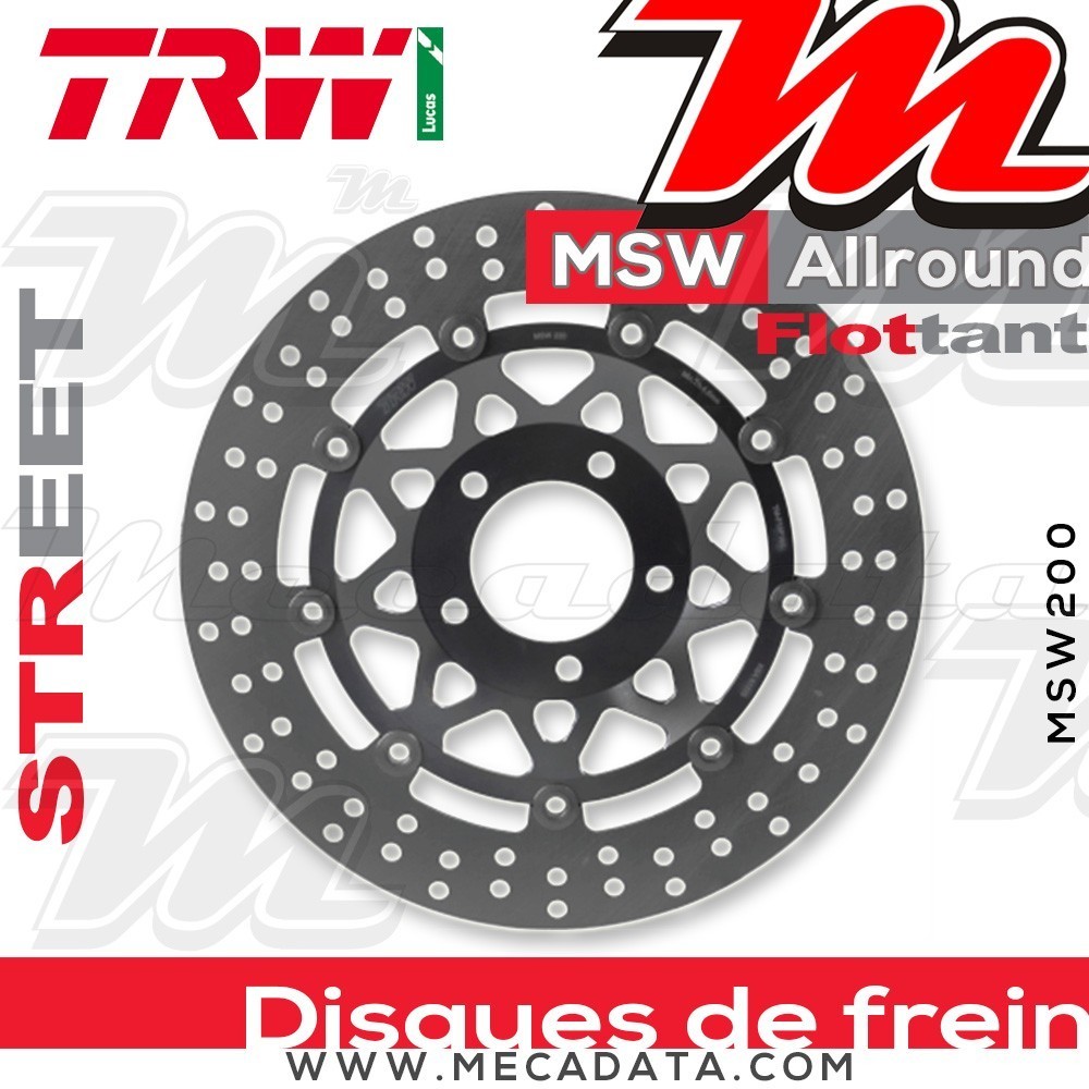Disque de frein Avant ~ Suzuki SV 650 , S (WVAV) 1999-2002 ~ TRW Lucas MSW 220