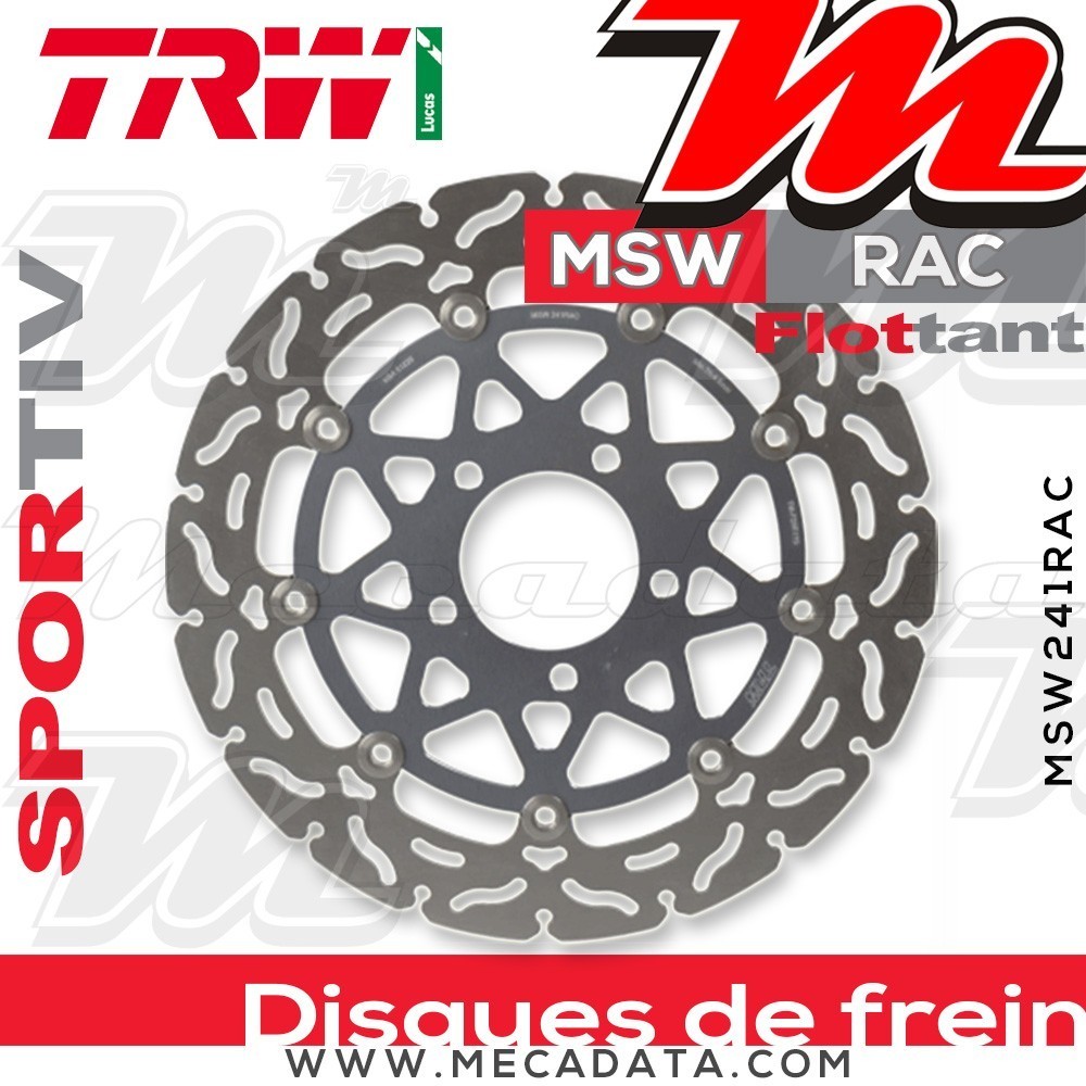 Disque de frein Avant ~ Suzuki GSXR 600 (WVB2) 2004-2005 ~ TRW Lucas MSW 241 RAC