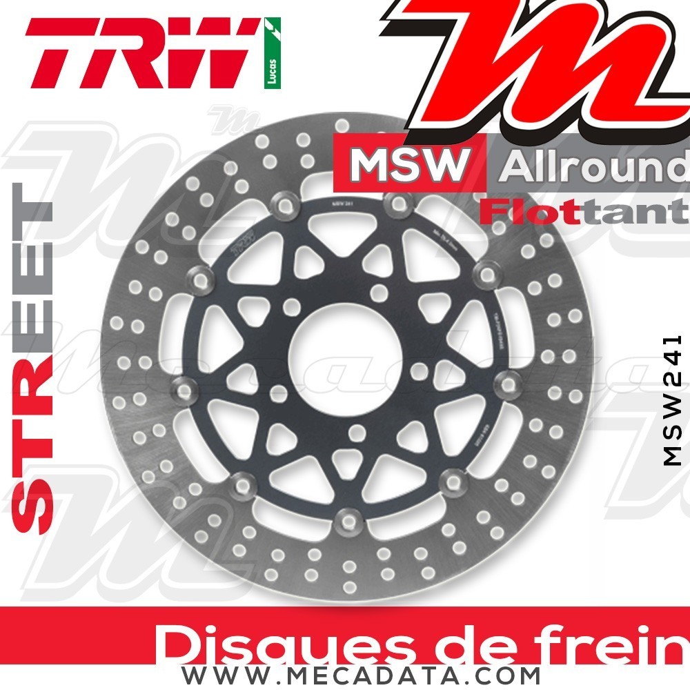 Disque de frein Avant ~ Suzuki GSXR 600 (WVB2) 2004-2005 ~ TRW Lucas MSW 241