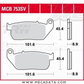 Plaquettes de frein Avant ~ Harley-Davidson XL 883 L Low XL2 2006-2010 ~ TRW Lucas MCB 753 SV