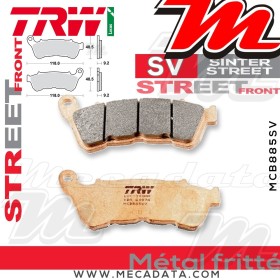 Plaquettes de frein Avant ~ Harley-Davidson XL 1200 C Sportster Custom XL2 2014+ ~ TRW Lucas MCB 885 SV