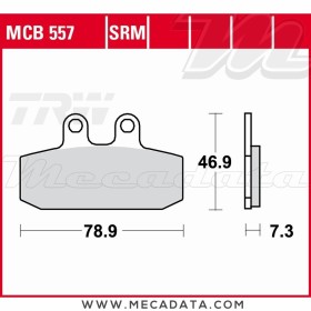 Plaquettes de frein Avant ~ Gilera 125 Coguar M17 1999-2001 ~ TRW Lucas MCB 557