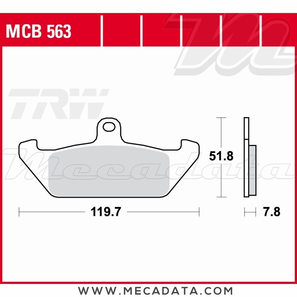 Plaquettes de frein Avant ~ Gilera 125 Apache 1991+ ~ TRW Lucas MCB 563 