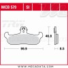 Plaquettes de frein Avant ~ Gilera RC 600 R, Top Rally 1988+ ~ TRW Lucas MCB 579