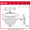 Plaquettes de frein Arrière ~ Harley-Davidson FXDB 1340 Dyna Glide 1991+ ~ TRW Lucas MCB 583