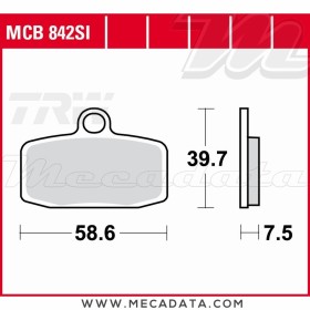Plaquettes de frein Avant ~ Gas Gas TXT 125 2012+ ~ TRW Lucas MCB 842 SI