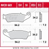 Plaquettes de frein Avant ~ Gas Gas EC 250 2010+ ~ TRW Lucas MCB 669 RSI