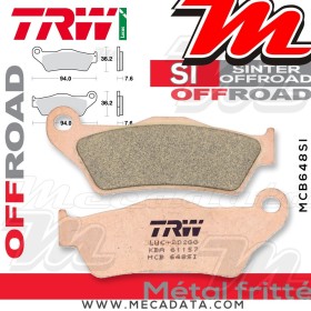 Plaquettes de frein Avant ~ Gas Gas 240 Wild HP 2004+ ~ TRW Lucas MCB 648 SI