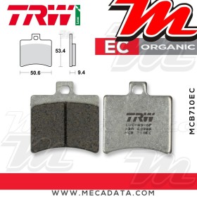 Plaquettes de frein Arrière ~ Derbi 250 Rambla i RA 2008-2009 ~ TRW Lucas MCB 710 EC