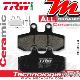 Plaquettes de frein Avant ~ Derbi 250 Rambla i RA 2008-2009 ~ TRW Lucas MCB 673