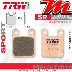 Plaquettes de frein Avant ~ Derbi 50 Predator LC Pred 1998-2003 ~ TRW Lucas MCB 535 SR