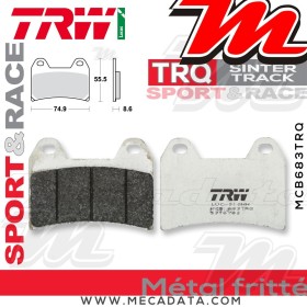 Plaquettes de frein Avant ~ Ducati 1200 Multistrada ABS A3 2013-2014 ~ TRW Lucas MCB 683 TRQ