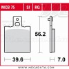 Plaquettes de frein Arrière ~ Ducati 1000 Monster i.e., S i.e. M4 2003-2006 ~ TRW Lucas MCB 75 RQ