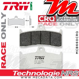 Plaquettes de frein Avant ~ Buell M2 1200 Cyclone EB1 1999-2002 ~ TRW Lucas MCB 660 CRQ