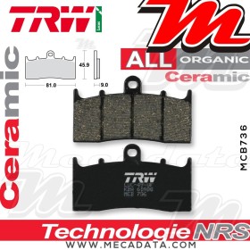 Plaquettes de frein Avant ~ BMW R 1200 CL ABS R2C 2003-2005 ~ TRW Lucas MCB 736