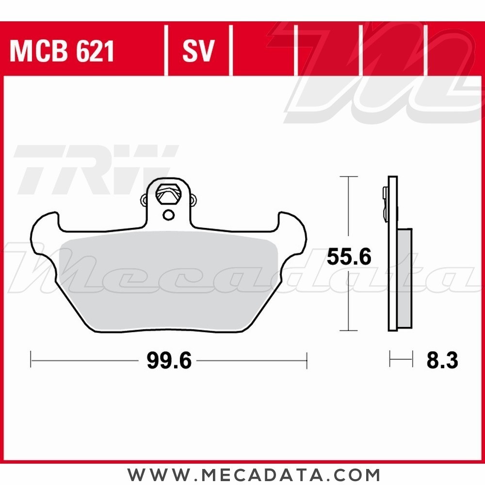 Plaquettes de frein Avant ~ BMW K 1100 LT ABS 100 1990-1999 ~ TRW Lucas MCB 621 