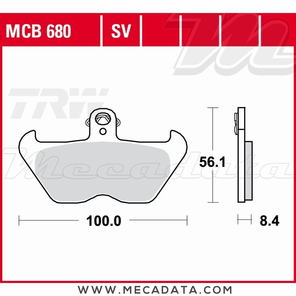 Plaquettes de frein Avant ~ BMW R 850 GS ABS 259 1997-1999 ~ TRW Lucas MCB 680 