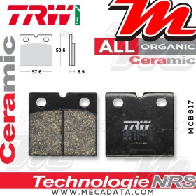Plaquettes de frein Avant ~ BMW K75 750 /2 75(K569) 9/88-96 ~ TRW Lucas MCB 617