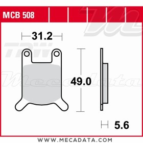 Plaquettes de frein Avant ~ Benelli 254 1983 ~ TRW Lucas MCB 508