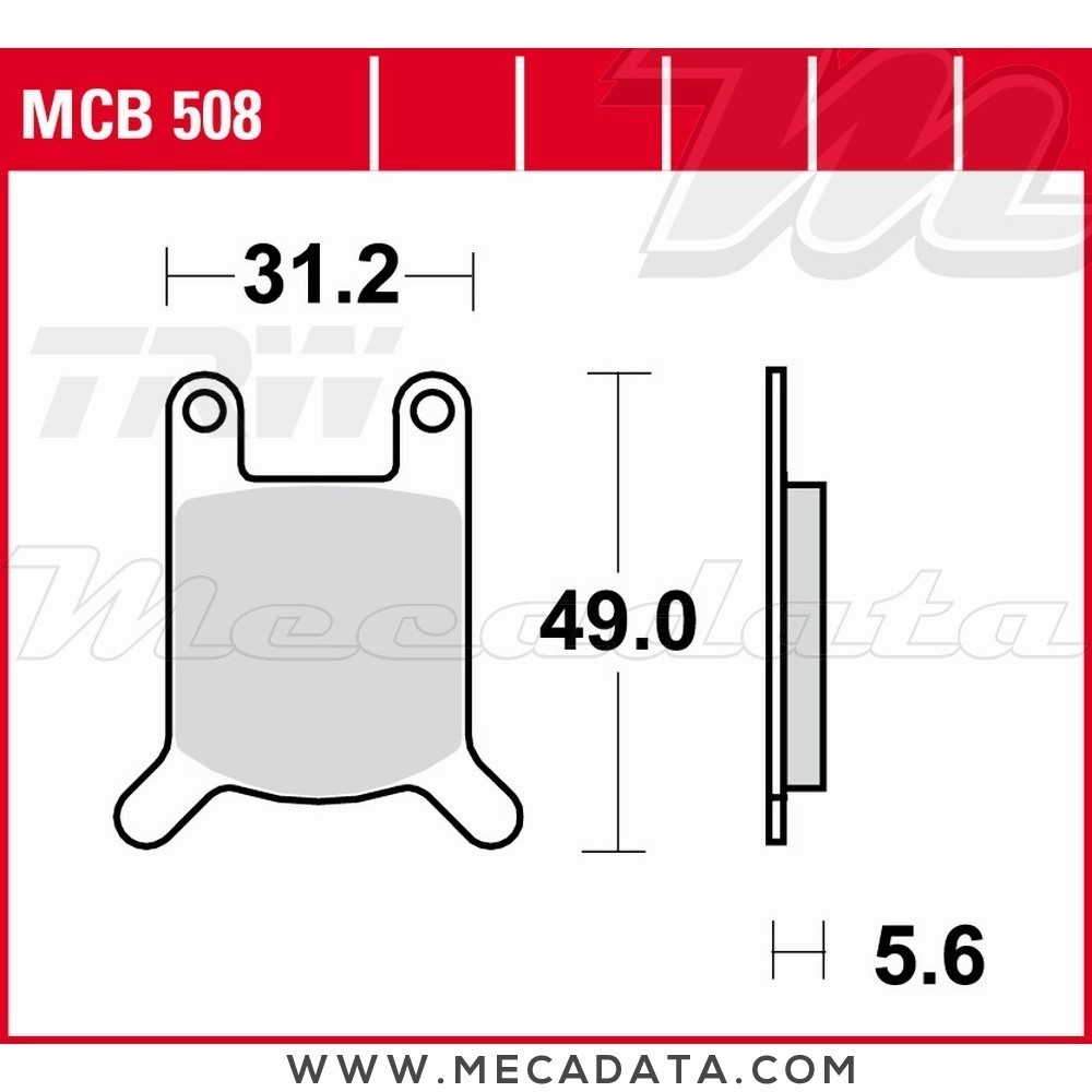 Plaquettes de frein Avant ~ Benelli 254 1983 ~ TRW Lucas MCB 508 