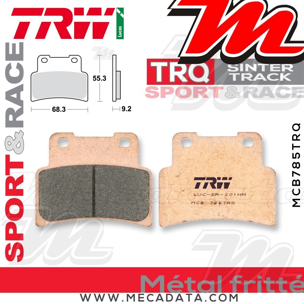 Plaquettes de frein Avant ~ Aprilia SMV 1200 Dorsoduro ATC/ABS TV 2011+ ~ TRW Lucas MCB 785 TRQ