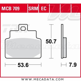 Plaquettes de frein Avant ~ Aprilia 250 Leonardo PD 1999-2004 ~ TRW Lucas MCB 709 SRM