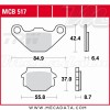Plaquettes de frein Arrière ~ Aprilia 125 Pegaso 1990-1991 ~ TRW Lucas MCB 517