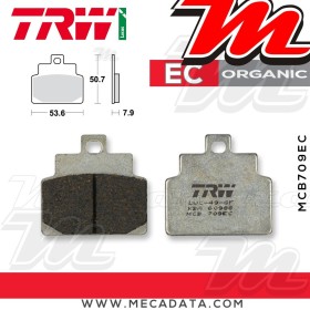 Plaquettes de frein Avant ~ Aprilia 125 Mojito Custom PM/RY 2002-2007 ~ TRW Lucas MCB 709 EC