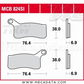 Plaquettes de frein Avant ~ KTM XC 525 ATV 2008+ ~ TRW Lucas MCB 824 SI