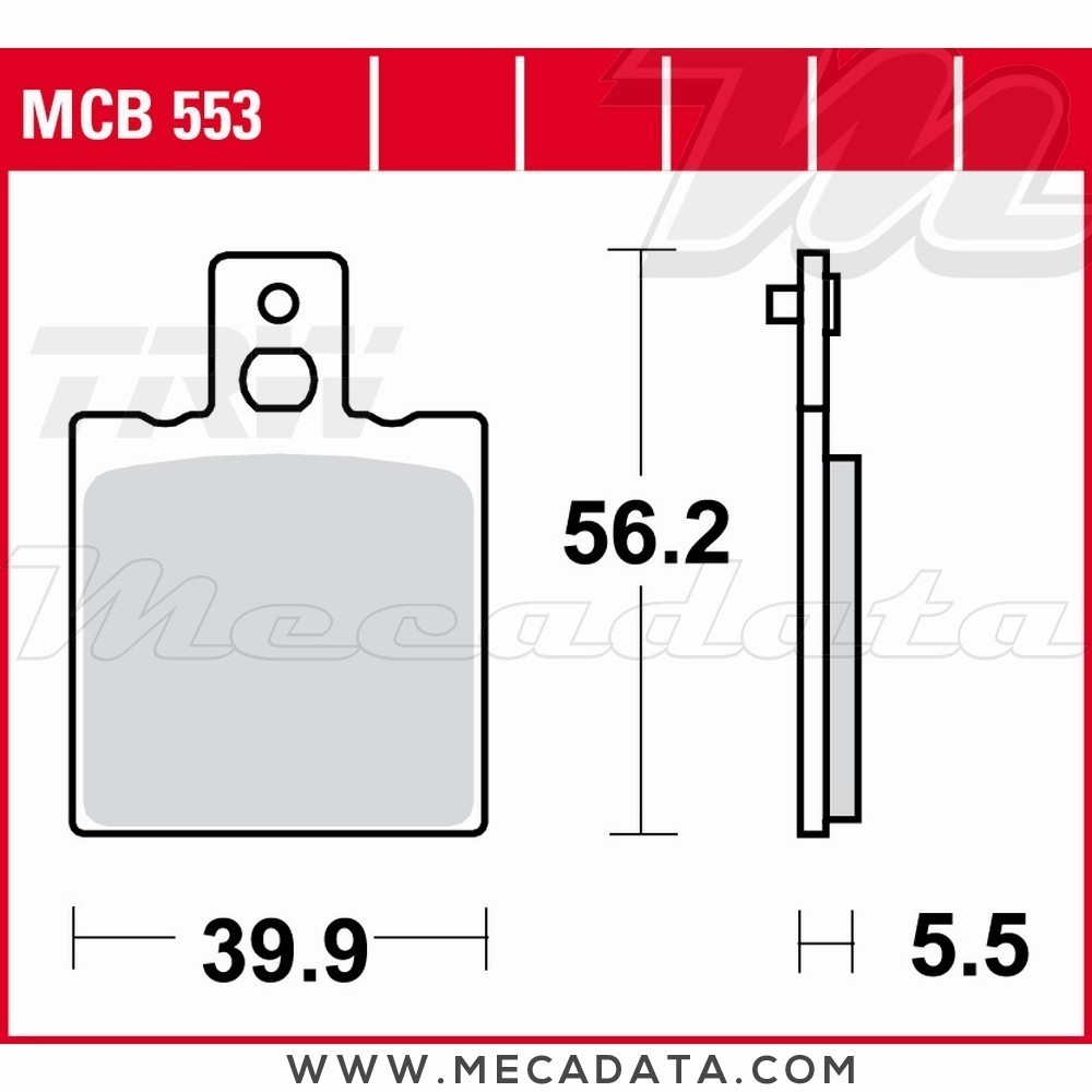 Plaquettes de frein Avant ~ KTM 50 GXE  ~ TRW Lucas MCB 553 