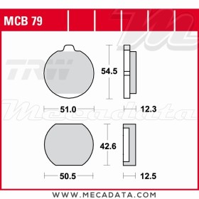 Plaquettes de frein Avant ~ Kawasaki KH 400 S3F 1976-1981 ~ TRW Lucas MCB 79