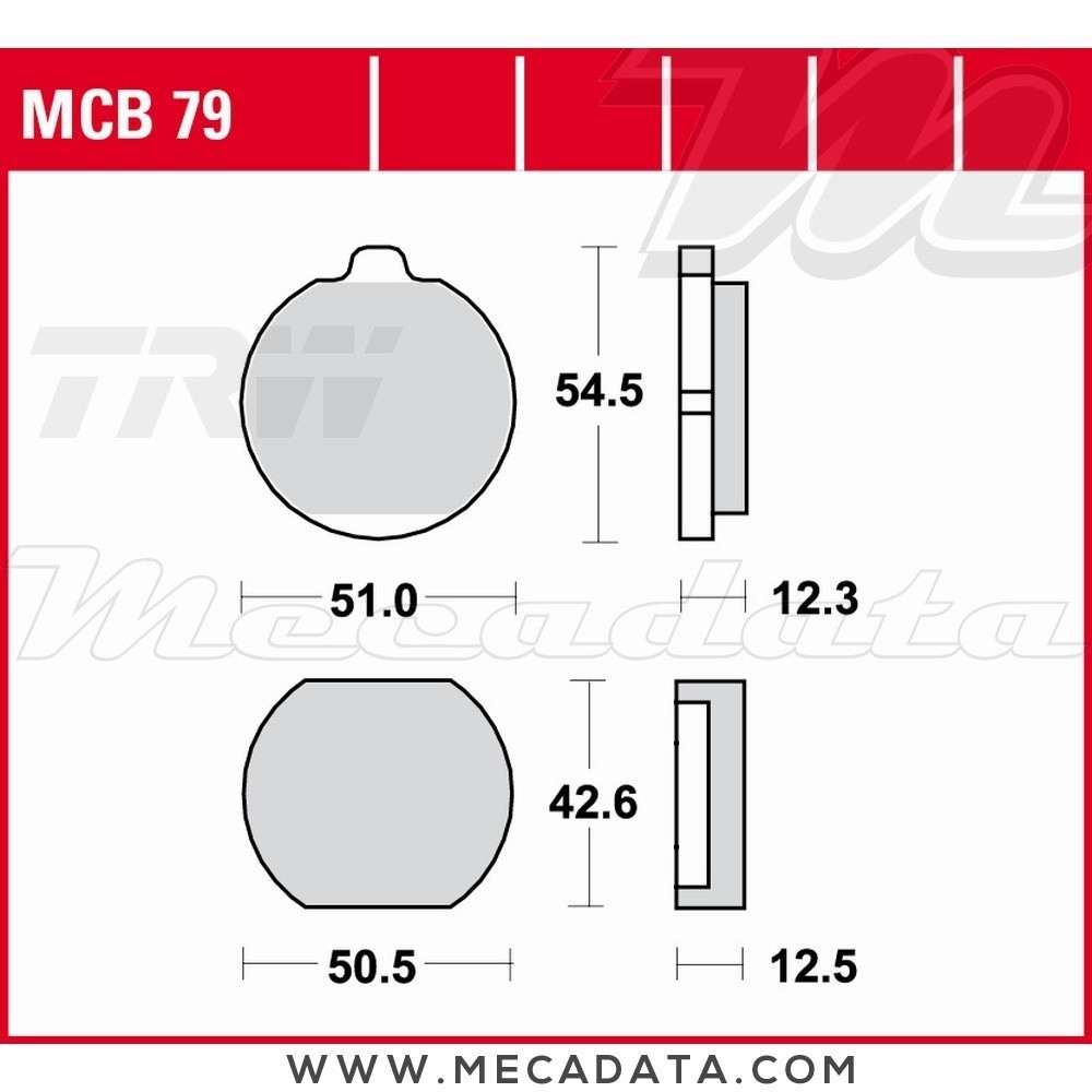 Plaquettes de frein Avant ~ Kawasaki KH 400 S3F 1976-1981 ~ TRW Lucas MCB 79 