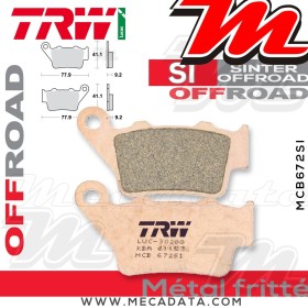 Plaquettes de frein Arrière ~ Husaberg FE 650 E FE 2001-2006 ~ TRW Lucas MCB 672 SI