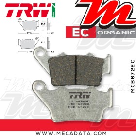 Plaquettes de frein Arrière ~ Husaberg FE 400 , S,E FE 1998-2002 ~ TRW Lucas MCB 672 EC