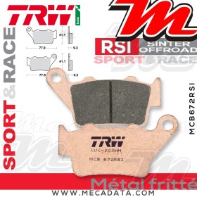 Plaquettes de frein Arrière ~ Husaberg FE 400 , S,E FE 1998-2002 ~ TRW Lucas MCB 672 RSI