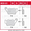 Plaquettes de frein Arrière ~ Husaberg FE 400 , S,E FE 1998-2002 ~ TRW Lucas MCB 672 RSI