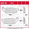 Plaquettes de frein Arrière ~ Honda GL 1500 F6C Valkyrie SC34B 1997-2003 ~ TRW Lucas MCB 599