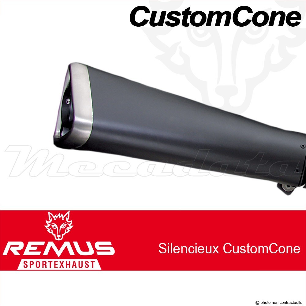 Paire de silencieux Pot échappement Remus CustomCone version RACE Harley-Davidson VRSC VR1